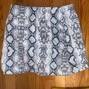 Snake skin skirt